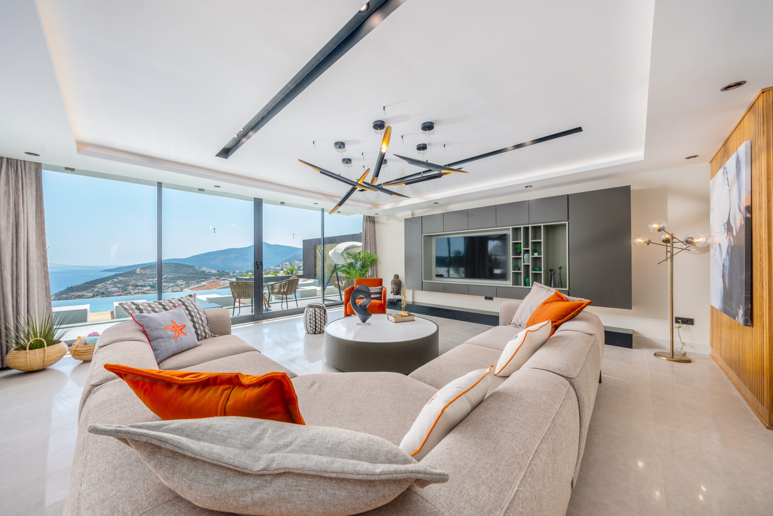 Ultra luxurious sea view villa for sale in Kalkan